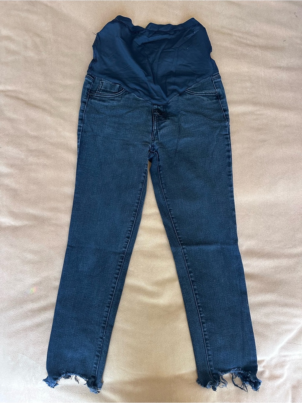 Women's Maternity Skinny Jeans in Dark Grey